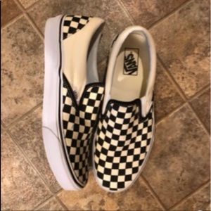 Checkered Slip on Vans